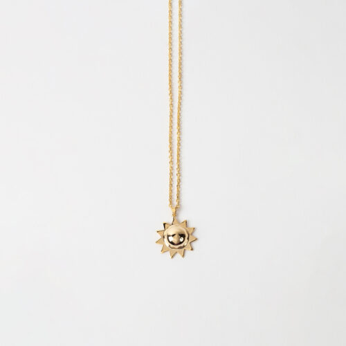 sun necklace sm gold