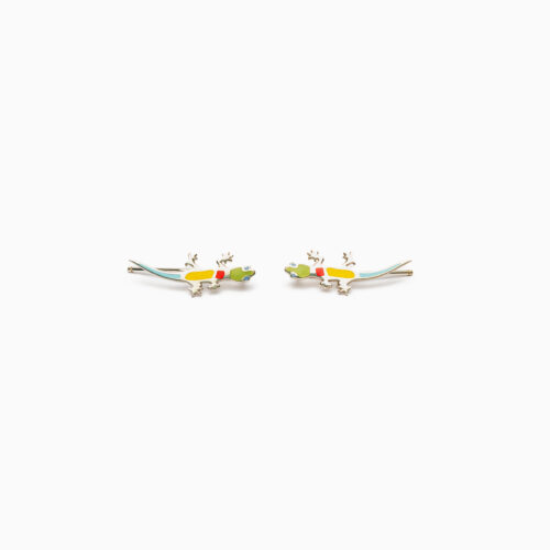 lizard stud earrings mini