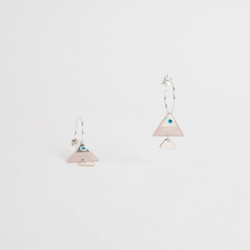 fish XXS earrings triangle silver