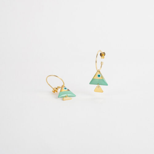 fish XXS earrings triangle gold