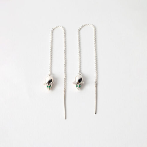 mouse earrings chain